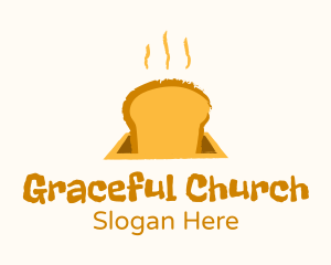 Toasted Bread Slice Logo