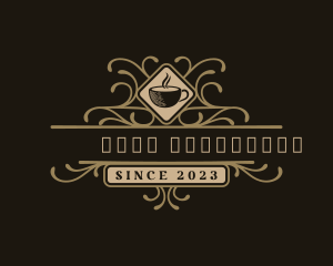Cappuccino - Elegant Ornament Cafe logo design