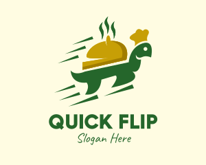 Fast Turtle Food Delivery logo design