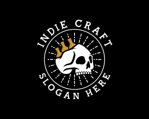 Indie - Skull Liquor Bistro logo design