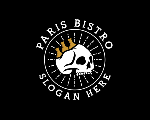 Skull Liquor Bistro logo design