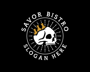 Skull Liquor Bistro logo design