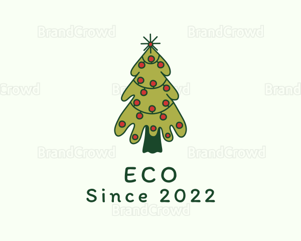 Christmas Tree Holiday Logo