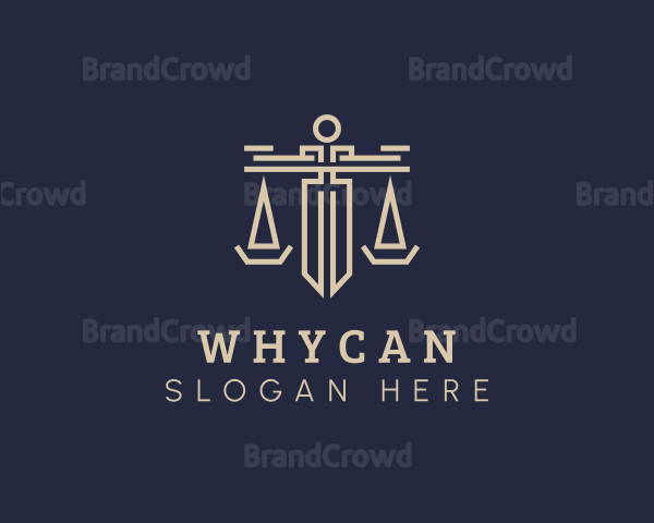 Legal Judiciary Scale Logo