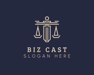 Legal Judiciary Scale logo design