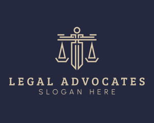 Legal Judiciary Scale logo design