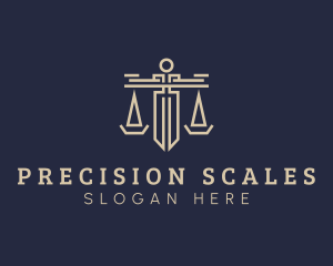 Legal Judiciary Scale logo design