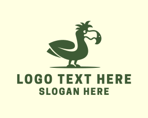 Extinct - Dodo Bird Wildlife logo design