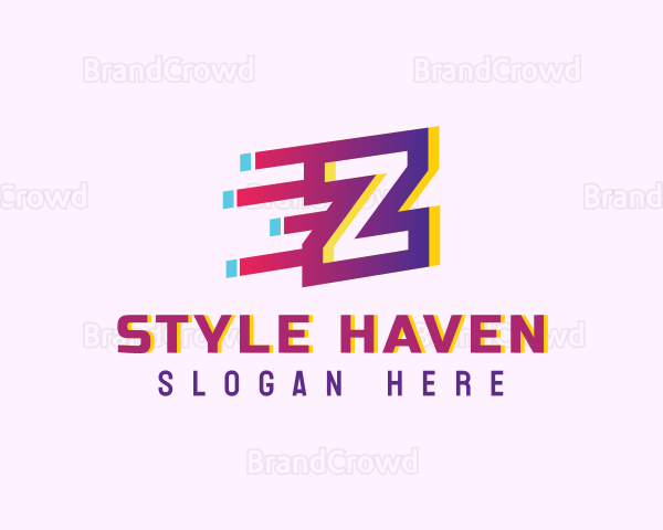 Speedy Letter Z Motion Business Logo