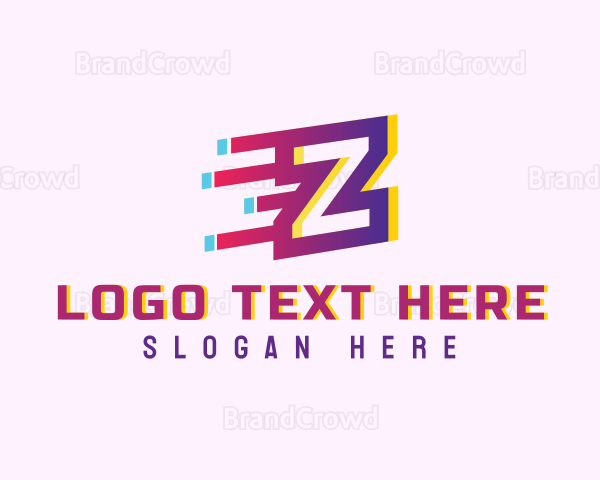 Speedy Letter Z Motion Business Logo