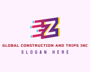 Speedy Letter Z Motion Business Logo