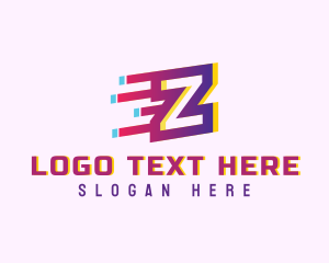 Static - Speedy Letter Z Motion Business logo design