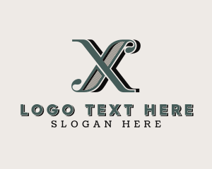 Business Firm Letter X logo design