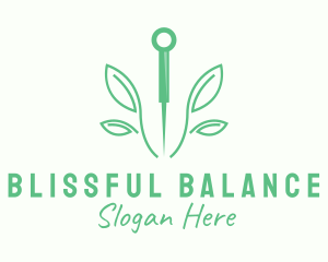 Natural Acupuncture Needle logo design