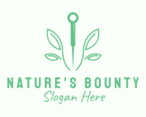 Natural Acupuncture Needle logo design