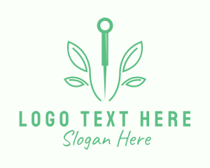 Natural - Natural Acupuncture Needle logo design