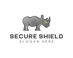 Safeguard - Safari Rhino Cartoon logo design