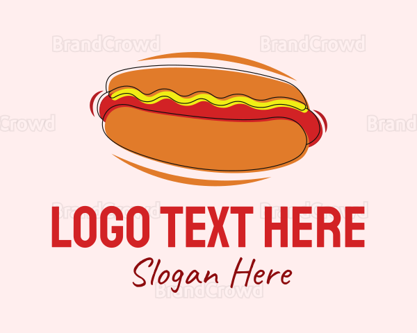 Hot Dog Snack Logo