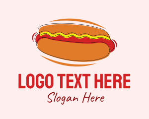 Hot Dog Sandwich - Hot Dog Snack logo design