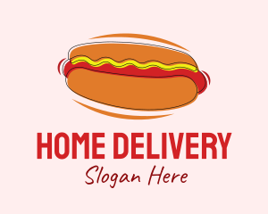 Hot Dog Snack  logo design