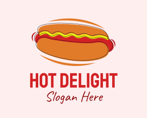 Hot Dog Snack  logo design