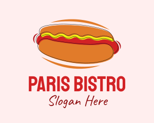 Hot Dog Snack  logo design