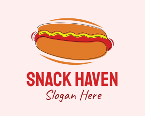 Hot Dog Snack  logo design