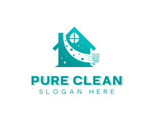 Sanitation Cleaning Sponge logo design