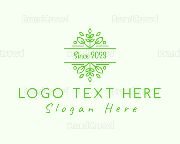 Herbal Garden Leaves Logo