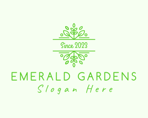 Herbal Garden Leaves logo design