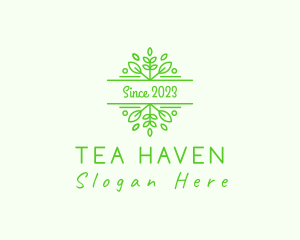 Herbal Garden Leaves logo design