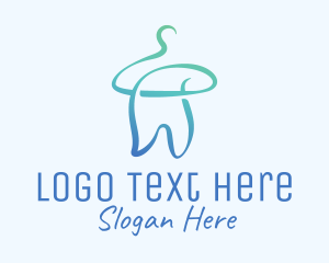 Toothbrush - Dental Cleaning Hanger logo design