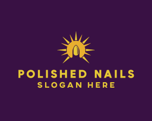 Nail - Bright Yellow Nail logo design