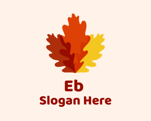 Autumn Oak Leaves Logo