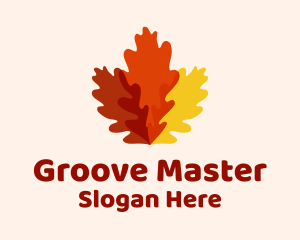 Autumn Oak Leaves Logo