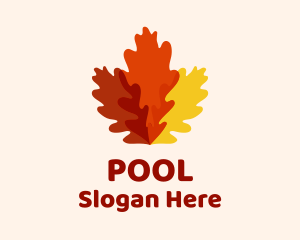 Autumn Oak Leaves Logo