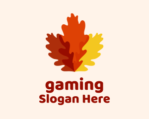 Autumn Oak Leaves Logo