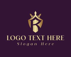 Company - Golden Premier Shield logo design