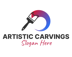 Artist Paint Brush logo design