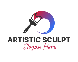 Artist Paint Brush logo design