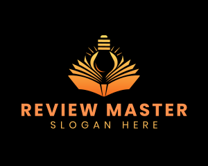 Review - Knowledge Book Lightbulb logo design