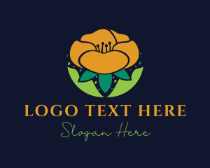 Plant - Beautiful Petal Flower logo design
