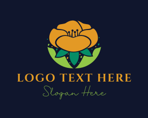 Beautiful Petal Flower Logo