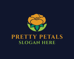 Beautiful Petal Flower logo design