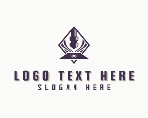 Laser - CNC Laser Machine logo design