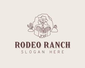 Cowgirl - Texas Rodeo Cowgirl logo design