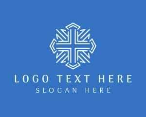 Chapel - Christian Church Crucifix logo design