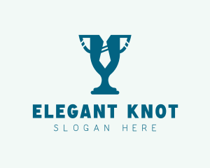 Blue Formal Trophy logo design