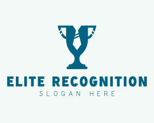 Recognition - Blue Formal Trophy logo design