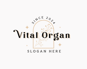 Organic Nature Floral logo design